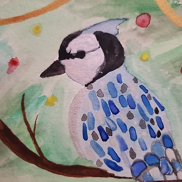 Artwork thumbnail, Yuletide Jay by JavaDraws