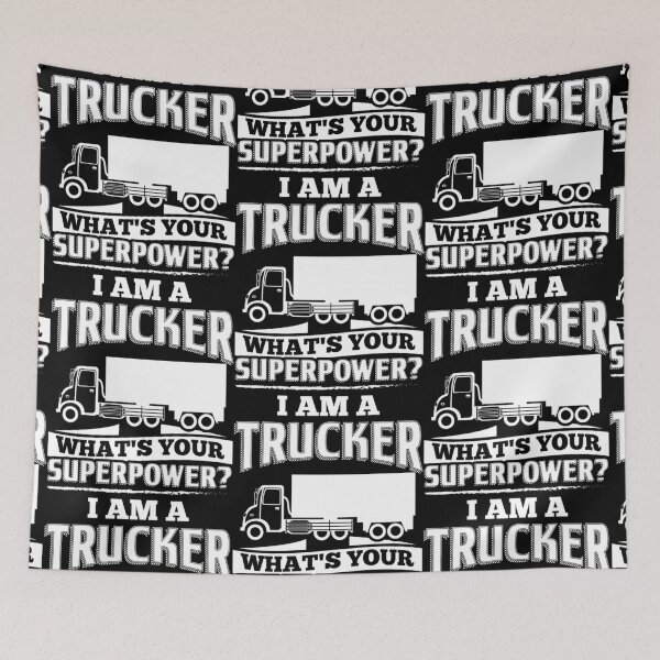 Item preview, Funny Trucker  I Am A superpower designed and sold by aryagiri.
