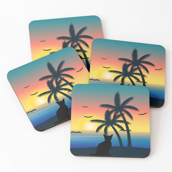 Item preview, Cat looking at sunset designed and sold by MJ DESIGN.