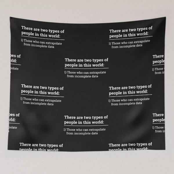 Item preview, Two types of people - can extrapolate incomplete data tshirt Classic T-Shirt designed and sold by KasparFischer.
