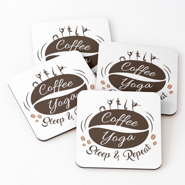Item preview, Coffee Yoga Sleep & Repeat designed and sold by ChrisPrintables.