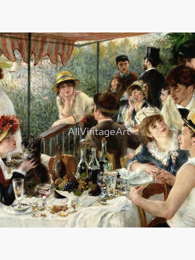 Vintage Pierre Renoir Lunchen Boating Party 1881 Fine Art by AllVintageArt