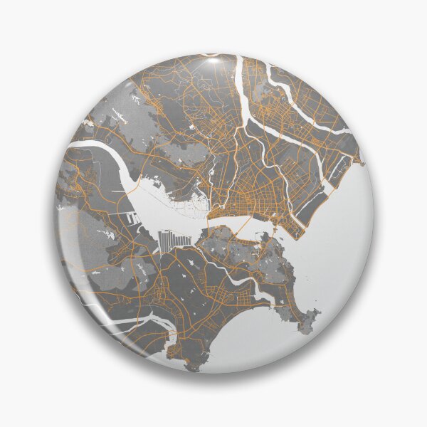 Item preview, Shantou City Map of Guangdong, China - Bauhaus designed and sold by deMAP.