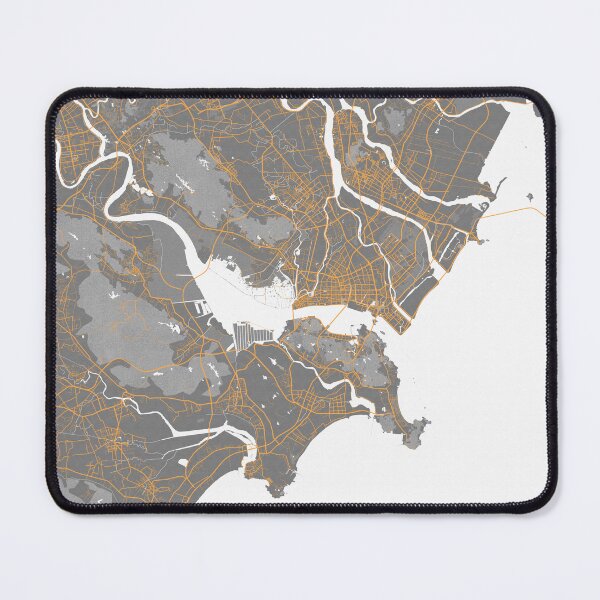 Item preview, Shantou City Map of Guangdong, China - Bauhaus designed and sold by deMAP.