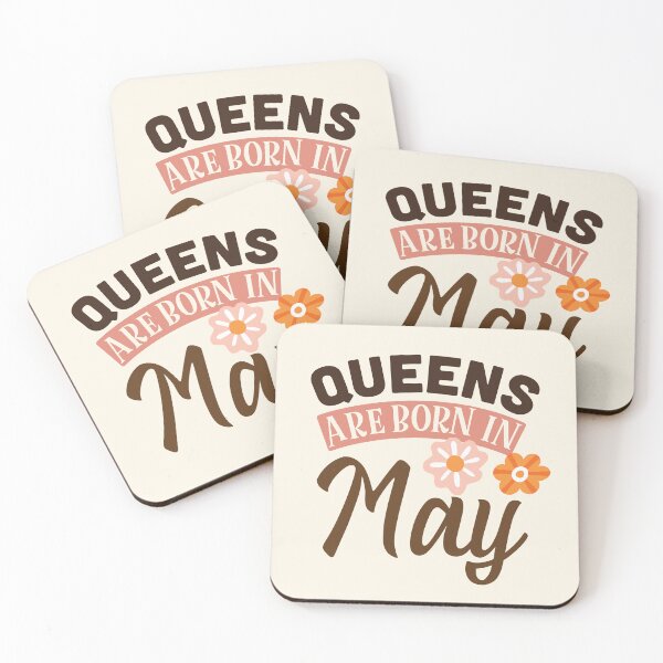 Item preview, Queens Are Born In May Birthday Typography designed and sold by bolimj.