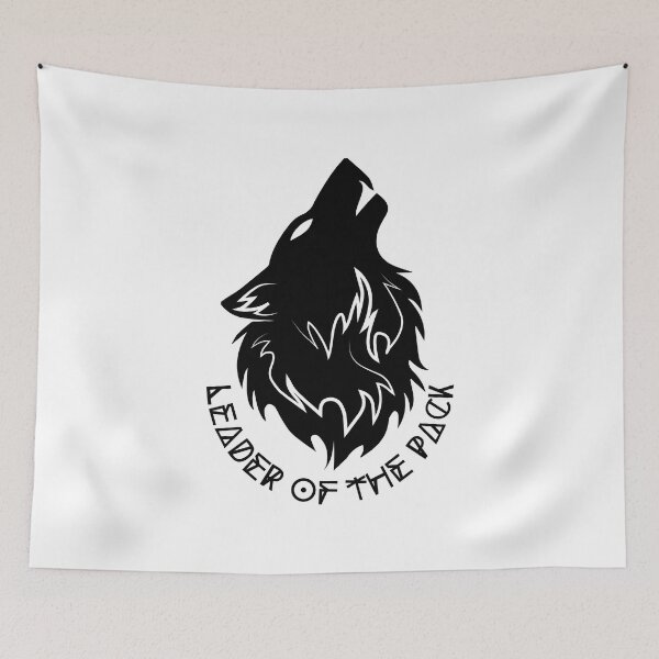 Item preview, Leader of the Pack - Howling Alpha Wolf Head 2 designed and sold by Cawaiico.