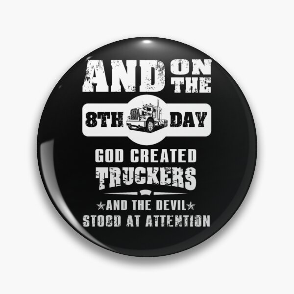 Item preview, God Created Trucker on 8th Day  designed and sold by aryagiri.