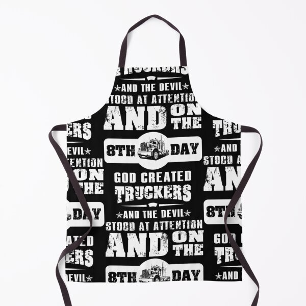 Item preview, God Created Trucker on 8th Day designed and sold by aryagiri.