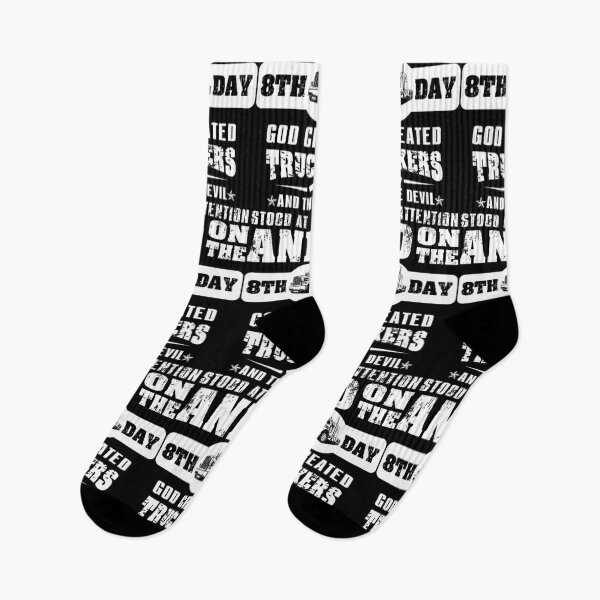 Item preview, God Created Trucker on 8th Day  designed and sold by aryagiri.