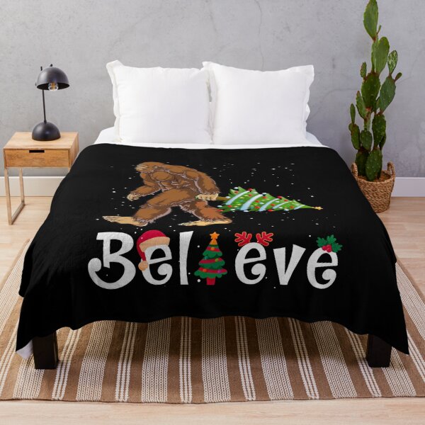 Item preview, Believe Bigfoot Xmas Yeti Christmas Tree Sasquatch Holiday Gift designed and sold by zenpatterns.