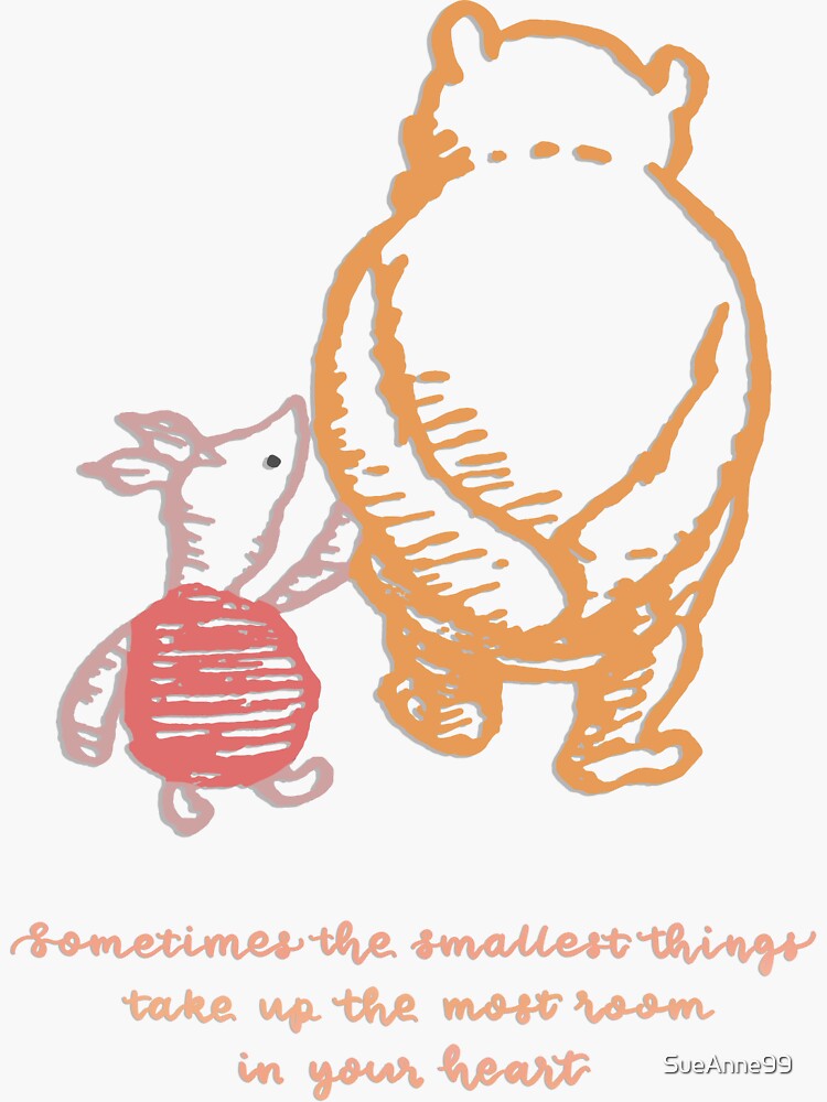 "Winnie the Pooh quote" Sticker for Sale by SueAnne99 Redbubble