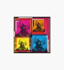 ALBERT EINSTEIN, ANDY WARHOL-STYLE 4-UP COLLAGE ILLUSTRATION Art Board