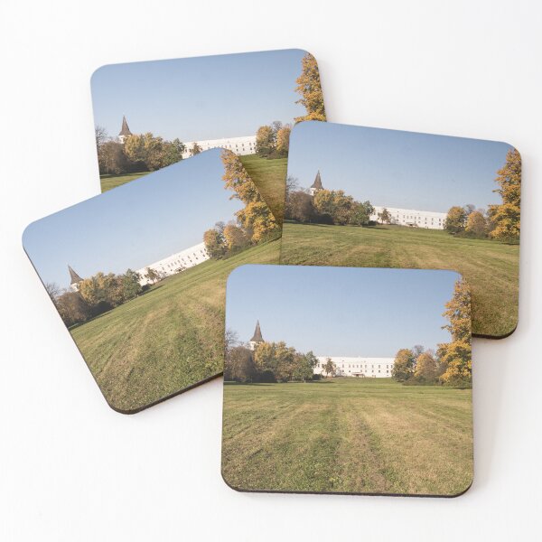 Item preview, autumn public park with meadow and chateau designed and sold by honza28683.