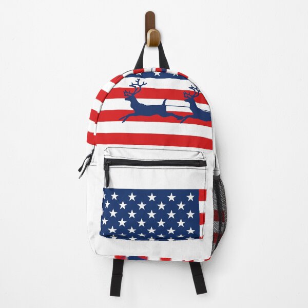 Item preview, deer American Flag, reindeer Americanflag designed and sold by theplanetlove.