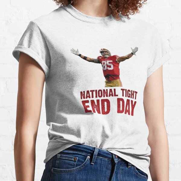 Thunderborne George Kittle 85 - SF Niners - National Tight End Day (Single Sided Design) Long Sleeve T-Shirt