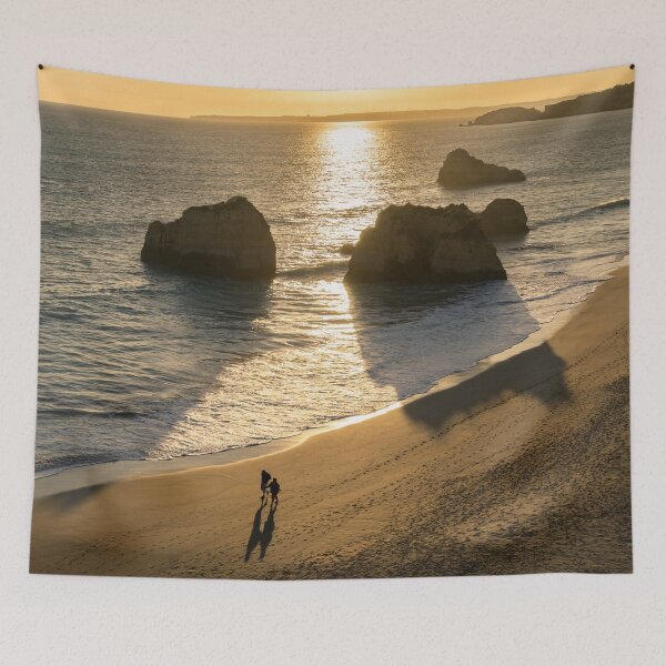 Item preview, Sunset Couple on the Three Castles Beach designed and sold by Georgia Mizuleva.