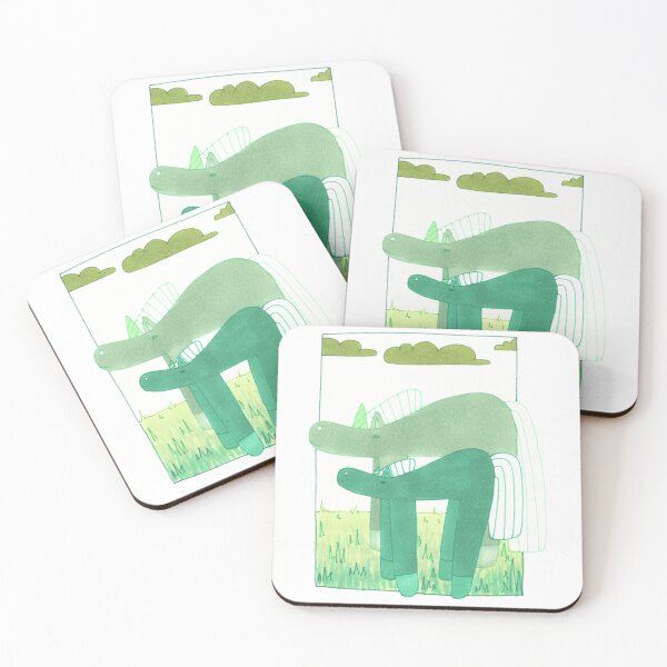Item preview, Green unicorns designed and sold by Mjika.