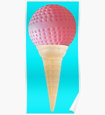 Field Hockey Ice Cream! Field Hockey Humour Poster