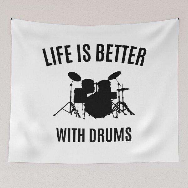 Item preview, Life is Better With Drums graphic shirt designed and sold by Timhoganmusic.