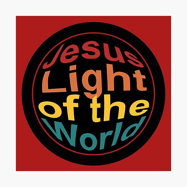 Item preview, Jesus Light of the World. Fun Christmas Design designed and sold by simplydesignart.