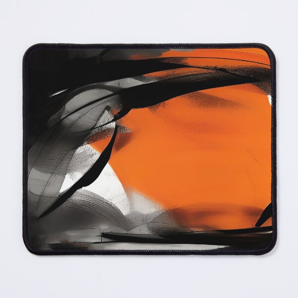 Item preview, Orange Black and White Splashes and Paint Swirls designed and sold by deniselynnimage.
