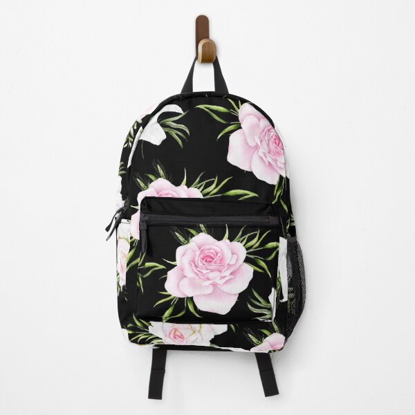 Item preview, Pretty Pink Roses and White Orchids Illustration Pattern. designed and sold by PlantKind.
