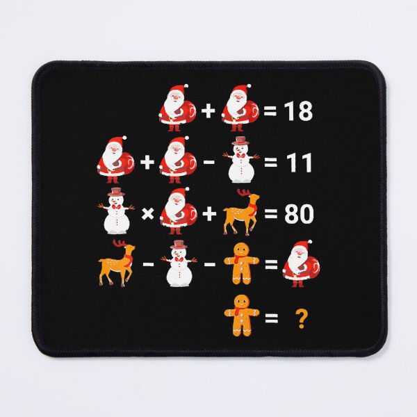 Item preview, Mathematical Equations Quiz Funny Math Teacher Christmas designed and sold by IsraelCastro.