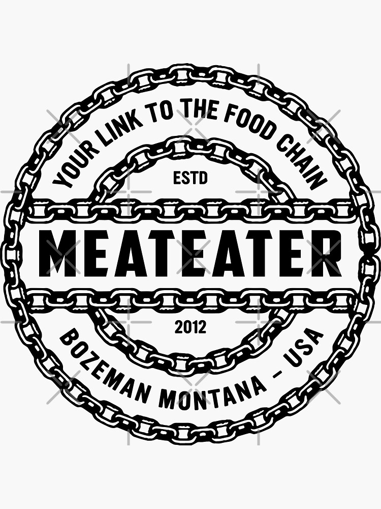 "Meateater FOOD CHAIN" Sticker for Sale by AlyonaBarno Redbubble