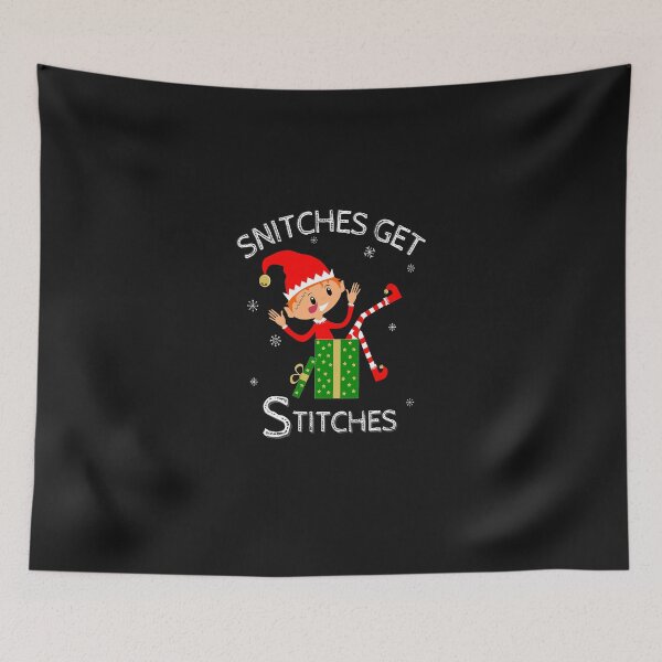 Item preview, Funny Elf Shelf shirt  Snitches Get Stitches T-Shirt designed and sold by MaryDImai.