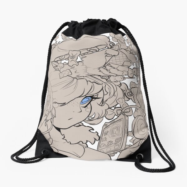 Franny vibe (Clear) Drawstring Bag