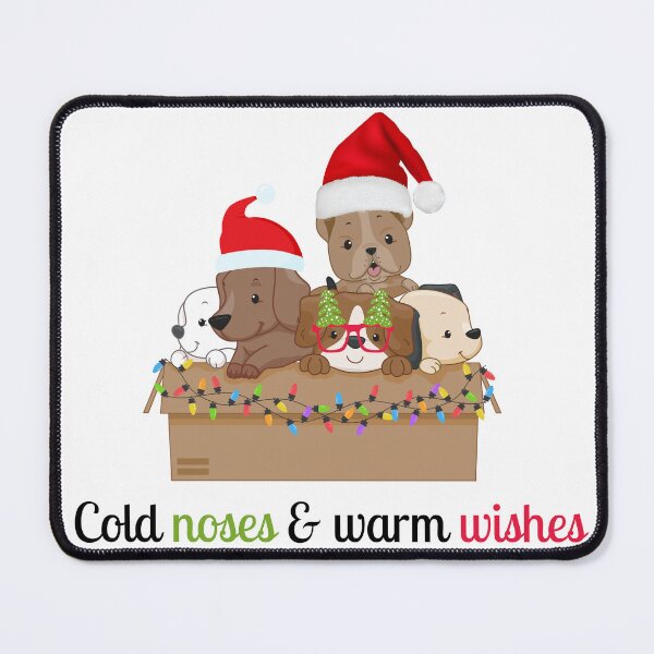 Item preview, Cold noses and warm wishes dog christmas design designed and sold by ashdenent.