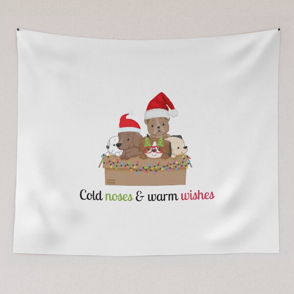 Item preview, Cold noses and warm wishes dog christmas design designed and sold by ashdenent.