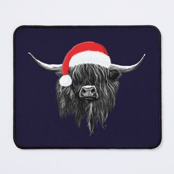 Item preview, Scottish Highland Cow Christmas Santa Hat designed and sold by brodyquixote.