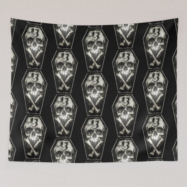 Item preview, Lucky 13 skull and cross bones designed and sold by ShayneoftheDead.