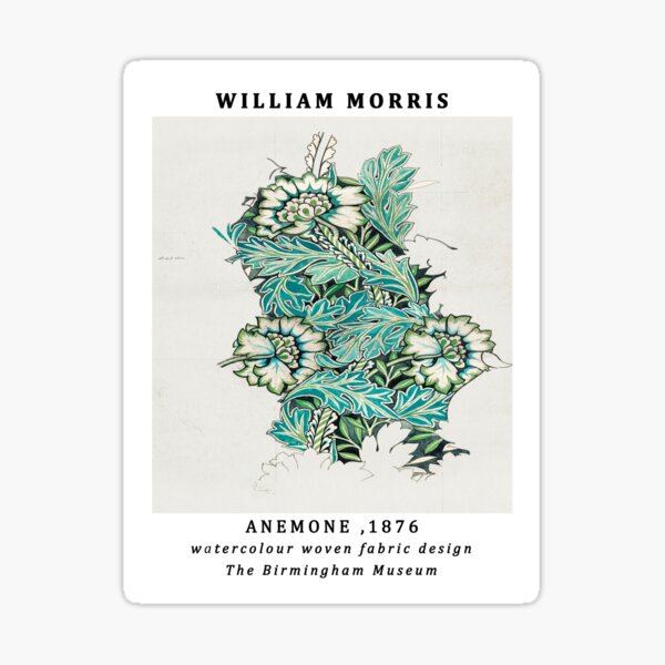 Item preview,  William Morris Anemone,william morris flowers,william morris exhibition,morris co, designed and sold by Tamas Das.