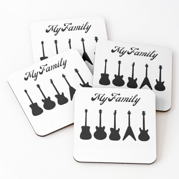 Item preview, My Family Guitar graphic shirt designed and sold by Timhoganmusic.