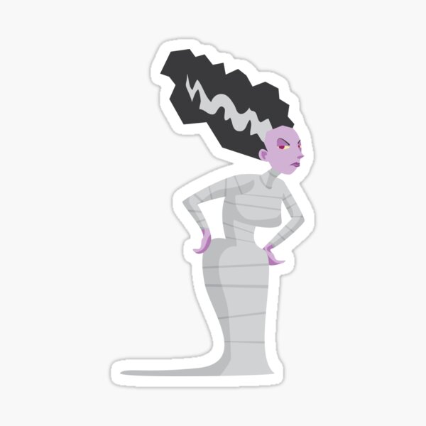 The Bride Of Frankenstein Sticker For Sale By Wolffdj Redbubble