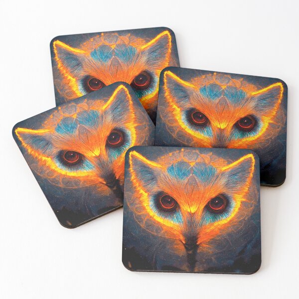 Item preview, Spiritual Artwork: Mischievous Spirit of the Burning Fox - spiritual art, conscious art, spirituality, well-being designed and sold by LvSoulCreations.