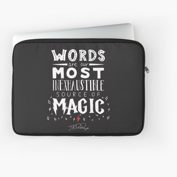 JK Rowling Magic Quote Laptop Sleeve
