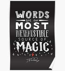 JK Rowling Magic Quote Poster