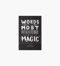 JK Rowling Magic Quote Art Board