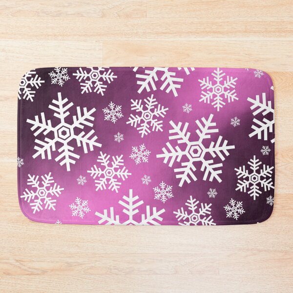 Item preview, Simple White Snowflakes Pattern on Purple Fog designed and sold by Coffee Lifestyle.