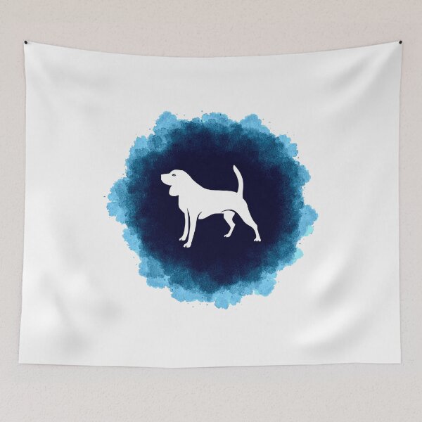 Item preview, Beagle Beautiful Blue Watercolor Design designed and sold by 1681830934131.