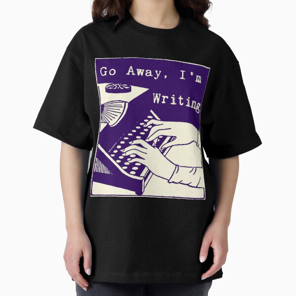 Item preview, Go Away, I'm Writing (Dark Blue/Cream) designed and sold by LittleVixen.