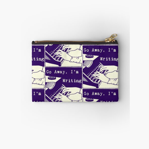 Item preview, Go Away, I'm Writing (Dark Blue/Cream) designed and sold by LittleVixen.