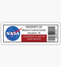 NASA Property Sticker