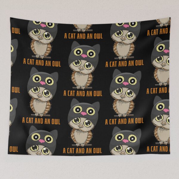 Item preview, A Cat And An Owl Funny Pet Owner - cute cutie catowl or owlcat designed and sold by The Patootoos.