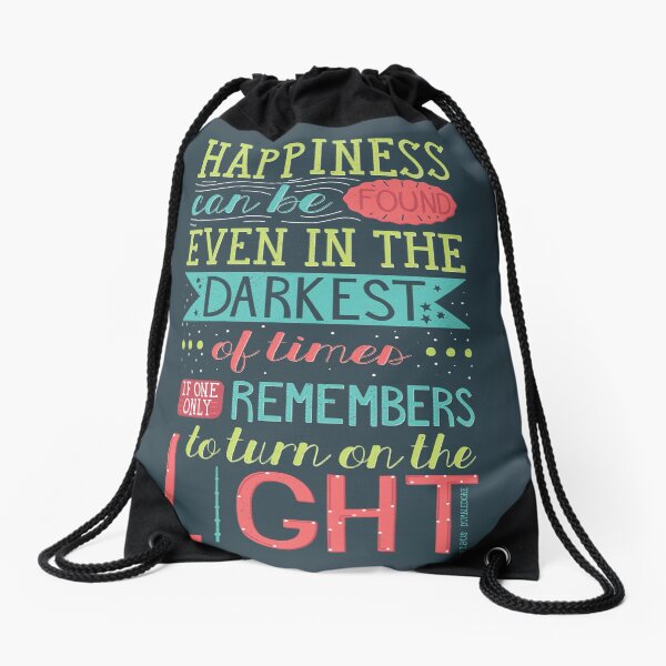 Happiness Drawstring Bag