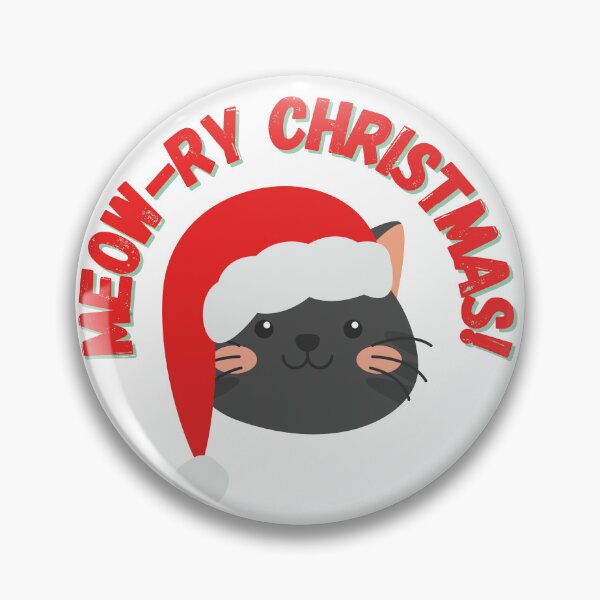 Item preview, Meow-ry Christmas (Black cat) designed and sold by toospecific.