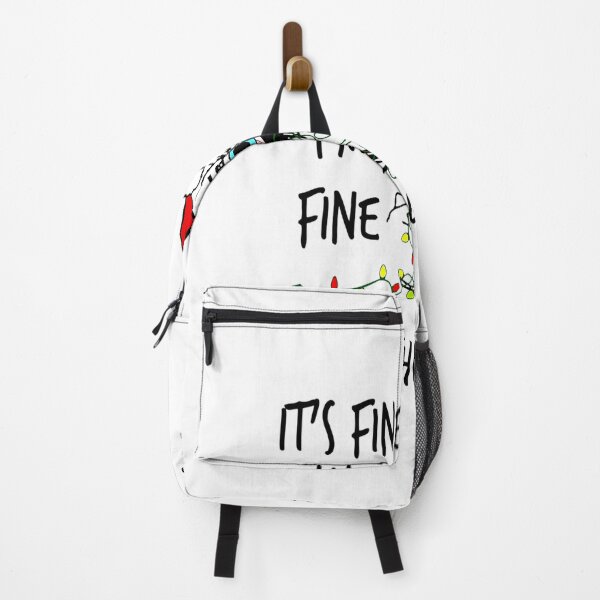 Item preview, It's Fine I'm Fine Everything Is Fine Cat Christmas Lights_1 designed and sold by TGMerwin.